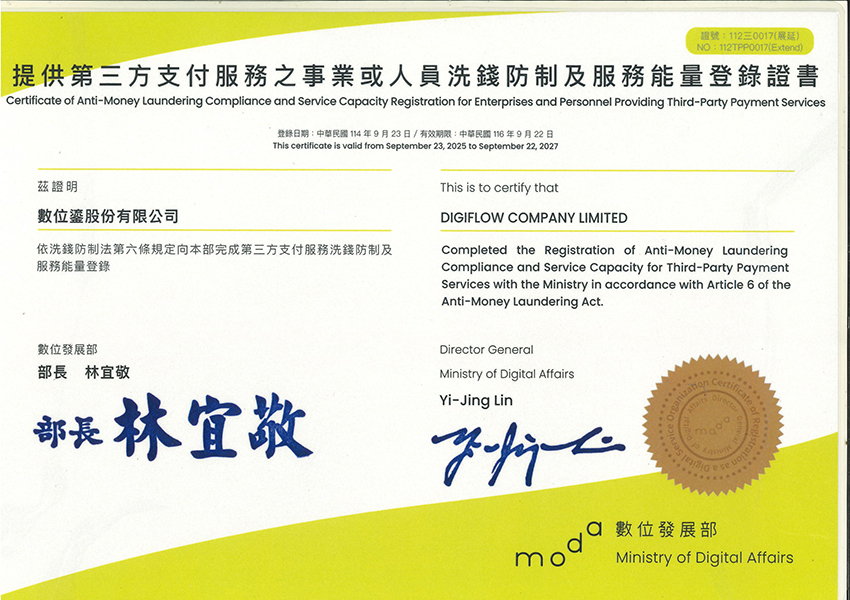 提供第三方支付服務之事業或人員洗錢防制及服務能量登錄